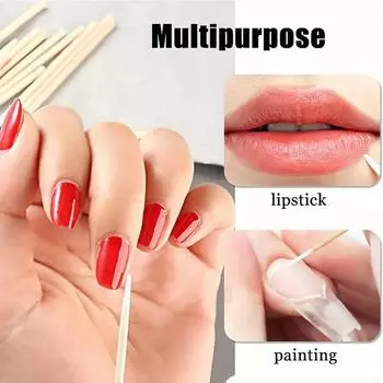 10 см / 3,94 дюйма двойной одинарный Ultimate Control Pointed Tip, профессиональный аппликатор для тату-макияжа, высококачественные косметические палочки, белый 100pcs белый