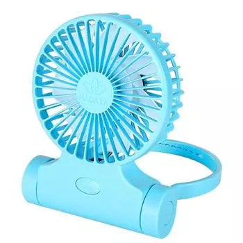 10 см/4 дюйма USB перезаряжаемый 4400 мАч потолочный вентилятор с плавной скоростью вращения подвесной вентилятор для детской домашней кровати синий