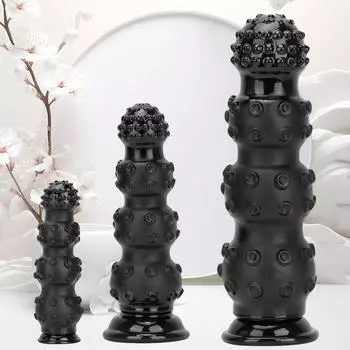 10 см гигантские анальные шарики в виде осьминога - растягивающая пробка для анальных игр, массажа простаты и анальной тренировки (Большой размер) S