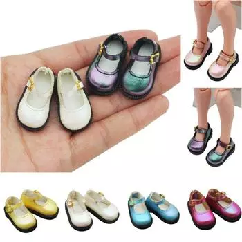 10 см хлопковая кукольная обувь из искусственной кожи, легкие кожаные сапоги, кукольная обувь из искусственной кожи, детские игрушки жёлтый