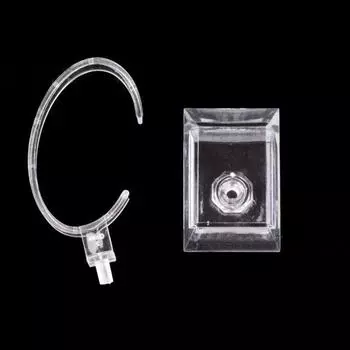 10 см пластиковый держатель для наручных часов, стойка для демонстрации, распродажа, подставка для инструментов, прозрачная упаковка для ювелирных изделий, общая высота, подставка для демонстрации часов