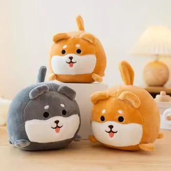 10 см плюшевая кукла собака хаски акита плюшевая маленькая собачка малыш успокаивающая мягкая игрушка для украшения комнаты подарок на день рождения 10cm жёлтый