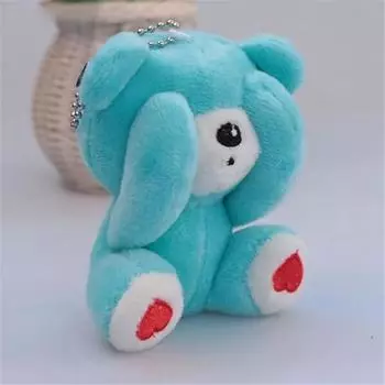 10 см застенчивый медведь мягкие игрушки 1 шт хлопковые подвески милый медведь рождественский подарок плюшевые игрушки куклы для декора детской вечеринки 10cm