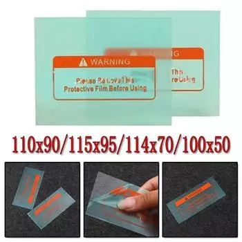 10 сменных прозрачных сварочных крышек для ПК, защитная пластина для линз для сварочного шлема 100*50mm