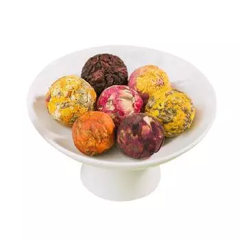 10 смешанных видов чайных шариков ручной работы Юньнань, цветущие чайные бутоны, 500 г