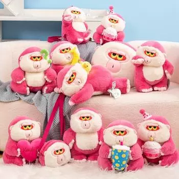 10 стилей мультяшная пушистая плюшевая игрушка горилла розовая обезьяна мягкая плюшевая игрушка кукла рюкзак автомобиль сумка декор комнаты детские креативные подарки