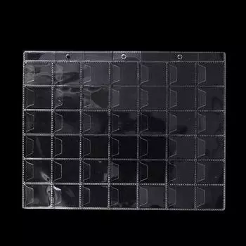 10 страниц, 42 кармана, пластиковые держатели для монет, чехол для альбома для хранения денег, 1PC