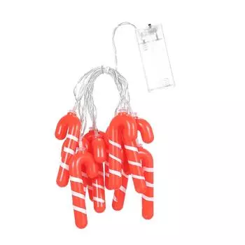 10 светодиодных гирлянд на батарейках для рождественских декоративных огней, безопасных для патио и сада B