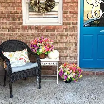 10 связок искусственных цветов Букеты искусственных ромашек для улицы Шелковые искусственные полевые цветы Маргаритки со стеблями для улицы Украшения для стола на кладбище темно-фиолетового