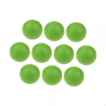 10 тренировочных мячей для гольфа, диаметр 4,2 см, идеально подходят для начинающих играть дома чёрный
