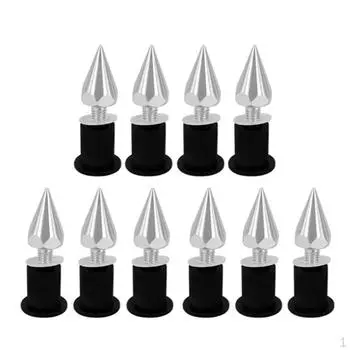 10 универсальных винтов для лобового стекла мотоцикла, 5 мм чёрный