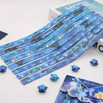 10 упаковок/1360 листов звезда оригами красивое звездное небо узор оригами звезда бумажные полоски DIY Art Craft украшения дома A