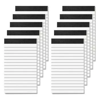 10 упаковок маленьких блокнотов 3х5 с подкладкой, блокноты по 30 листов в блокноте для дома, офиса, школы, практичная идея подарка жёлтый