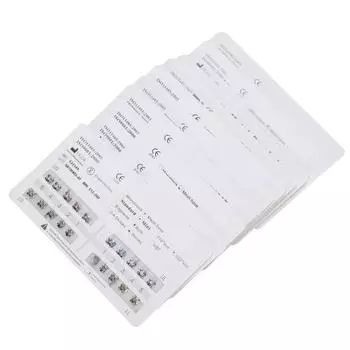 10 упаковок металлических зубных зубов Mini Roth 022, сетчатая основа, 3 крючка