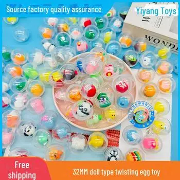 10 упаковок смешанных кукол-гасяпон и кукол-игрушек с инерционными машинками в разных стилях, размер 32*32 мм, один набор на доставку type-10 pieces