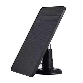 10 Вт 5 В водонепроницаемая солнечная панель 2 в 1 для зарядки IP-камеры видеонаблюдения (черный)