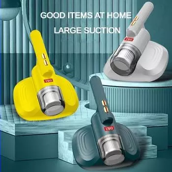 10 Вт бытовой беспроводной пылесос для удаления клещей, небольшой портативный пылесос, стерилизация синим светом и устройство для удаления клещей зелёный