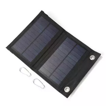 10 Вт Солнечное зарядное устройство Складная солнечная панель Солнечные элементы Упаковка Водонепроницаемый походное снаряжение для кемпинга Зарядное устройство на солнечных батареях