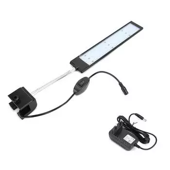 10 Вт светодиодный светильник для аквариума с зажимом 27 светодиодов, высокая яркость, зажим для аквариума, лампа