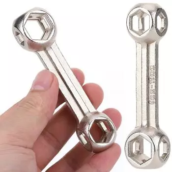 10 в 1 шестигранный ключ для ремонта велосипеда, гаечный ключ в форме собачьей кости с шестигранным отверстием, портативный мини-ключ, аксессуары для велосипеда