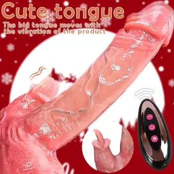 10 вибраций 10 телескопический толстый пенис, 8,66 дюймов в длину искусственный дилдо жидкий силикон, беспроводной пульт дистанционного управления, вращение дилдо на 360° секс-игрушка мастурбатор MXZ-DST