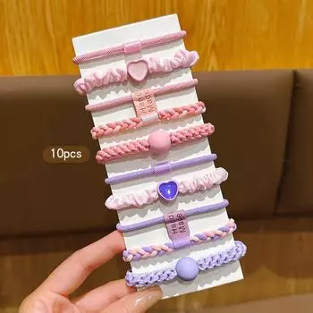 10 высокоэластичных и прочных резинок для волос в корейском стиле, подходящих для ежедневного использования в качестве аксессуаров для волос