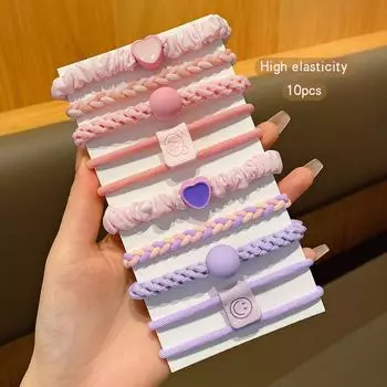 10 высокоэластичных и прочных резинок для волос в корейском стиле, подходящих для ежедневного использования в качестве аксессуаров для волос