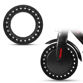 10 x 2,5 электрический скутер, твердая сотовая шина, резиновая шина высокой интенсивности, непневматическая амортизационная шина чёрный