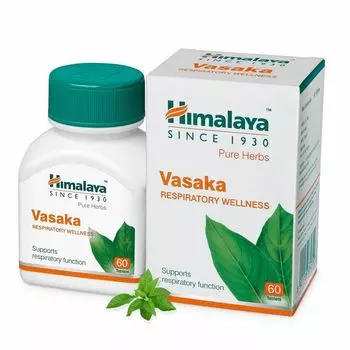 10 X Himalaya Wellness Pure Herbs Vasaka Respiratory Wellness 60 таблеток