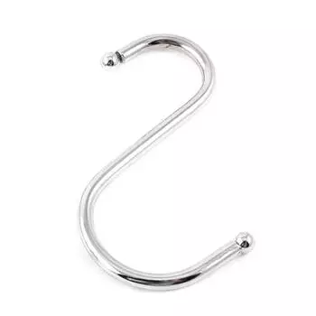 10 x стальных металлических крючков S-образной формы для вешалок для кухонных принадлежностей и садовых полотенец