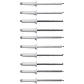 10 заклепок, белая пластина, автомобиль, мото, Schoter Mobylette, пластиковый защитный винт, фиксация Боллона 9x6x2cm