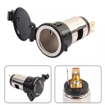 10A MAX Автомобильная розетка 10A Женская розетка для прикуривателя с водонепроницаемым чехлом |