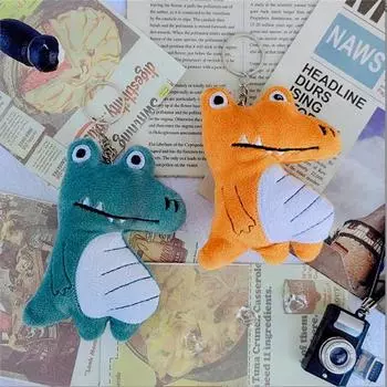 10CM Cute Crocodile Plush Toy Pendant Stuffed Key Chain Bag Hanging Accessories Grab Machine Doll Small Gift 10CM
