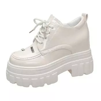 10CM High Platform Women Sneakers Autumn Thick Sole Casual Dad Shoes Walking Chunky Shoes Spring Woman Sneakers Student-shoes 34