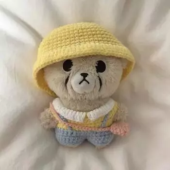 10cm Kindergarten Clothes, Doll Clothes, Handmade Knitted Clothes, Cheetah