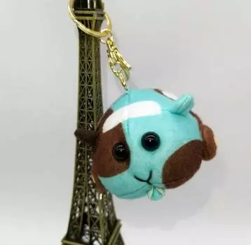 10cm Pui Pui Molcar Plush Animal Cute Mouse Toy Keychain Cartoon Anime Pendant Blue