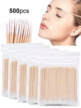 10 см одинарные ватные палочки чистящая палочка гигиеническая чистящая палочка бытовая палочка для снятия макияжа микрощеточка для ресниц 100pcs белый