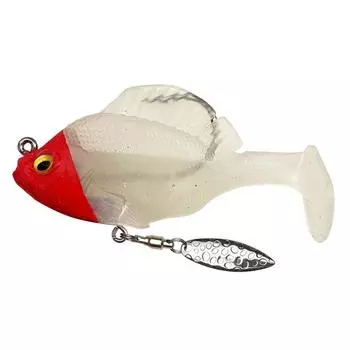 10g/6cm Soft Fishing Lures 3D Eyes T Tail Swimbaits 360 Degree Rotating Top Water Fishing Lures for Freshwater Saltwater 10g/6cm