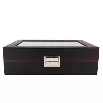 10Grids Portable Travel Watch Display Storage Box Collector Case Organizer