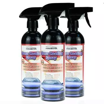 10H Керамическое покрытие для автомобиля 500 мл 9H Нано Жидкое стекло Покрытое Кристалл Гидрофобная Водонепроницаемая Полирующая Краска Твердость Автомобильный Полироль Воск