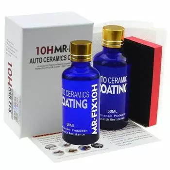 10H керамическое покрытие, полирующий воск, супергидрофобный уход за краской, долговечность, антикоррозионное покрытие, кристалл, жидкое стекло для автомобиля