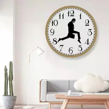 10inch Craft Decorative Wall Clock Creative Wood Mute Does Not Tick Wall Decoration Clock for Living Room Bedroom Dining Room 10 inch