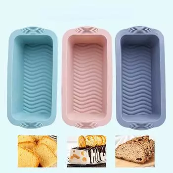 10Inch Rectangular Loaf Pans Kitchen Baking Supplies Dishes & Pans Silicone Bread Mold Toast Loaf Bread Diy Making Baking Tray