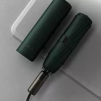 10k мужской 3 складной полностью автоматический зонт из ткани PG высокой плотности ветрозащитный дождезащитный деловой элитный зонт зелёный