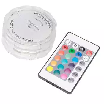 10LED Chip Knob Пульт дистанционного управления Дайвинг Светильник Водонепроницаемый Аквариум Светильник Принадлежности для освещения