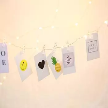 10M 100LEDs Фотоклип USB-светодиоды Ламповая цепочка Декоративный светильник на батарейках 10M&100LED