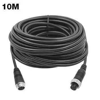 10M/12M/15M/20M кабель для камеры заднего вида, противоударный 4-контактный автомобильный видеоудлинительный кабель для автомобиля, кемпера, автобуса, фургона, грузовика, автодома, прицепа, автофургона 10m