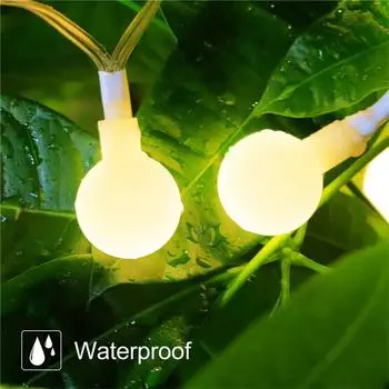 10m 20m 50m LED Garland Ball String Lights Christmas Tree Wedding Street Decoration Waterproof Fairy Light Indoor Outdoor Lamp 4M 40LEDS Battery