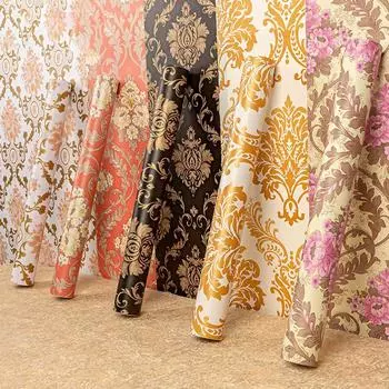 10м/20м ПВХ утолщенный европейский винтажный цветочный принт фон самоклеящиеся обои наклейки для ремонта отель домашний декор 10M