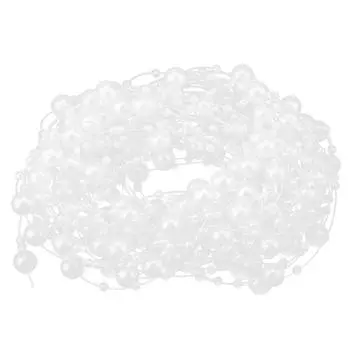 10M рыболовная нить искусственный жемчуг бусины цепочка своими руками свадебное украшение вечеринки (белый) белый